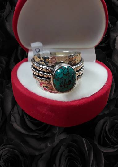 Turquoise Thick Band Ring